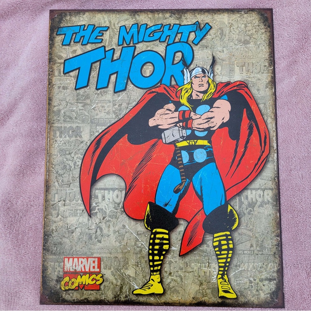 LOT - Marvel Metal Wall Art Posters - 3 In Total
